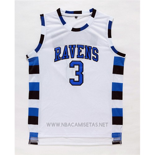Camiseta Pelicula Tree Hill Nathan Scott NO 3 Blanco